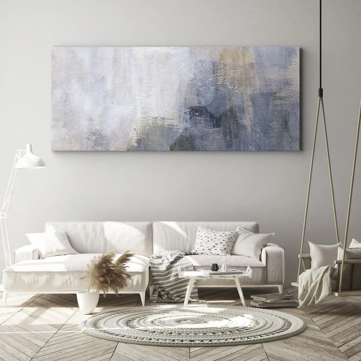 Obraz na plátně - Tóny a akordy barev - 100x40 cm