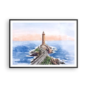 Plakát v černém rámu - Tváří v tvář moři - 100x70 cm