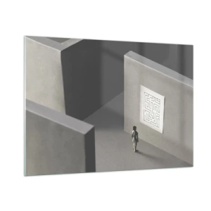 Obraz na skle - Kde to ale jsem? - 100x70 cm