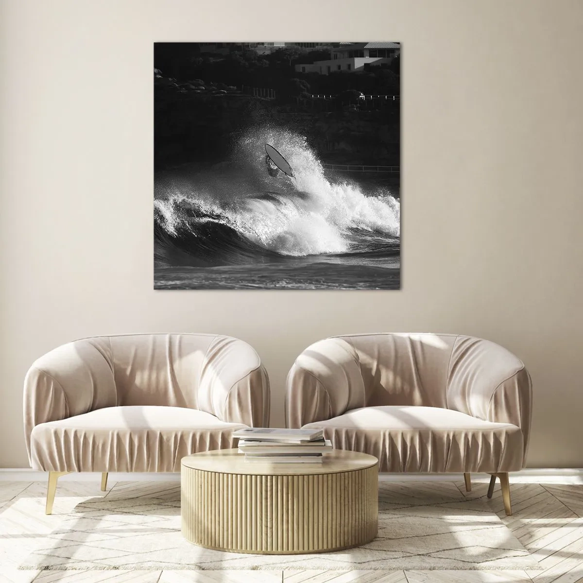 Obraz na skle - Výzva přijata! - 70x70 cm