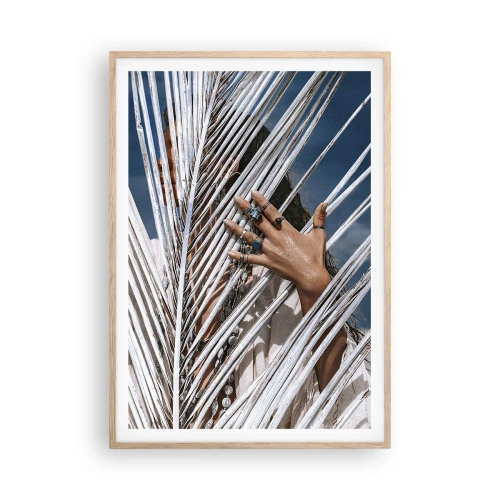 Plakát v rámu světlý dub - Šamanová holka? - 70x100 cm