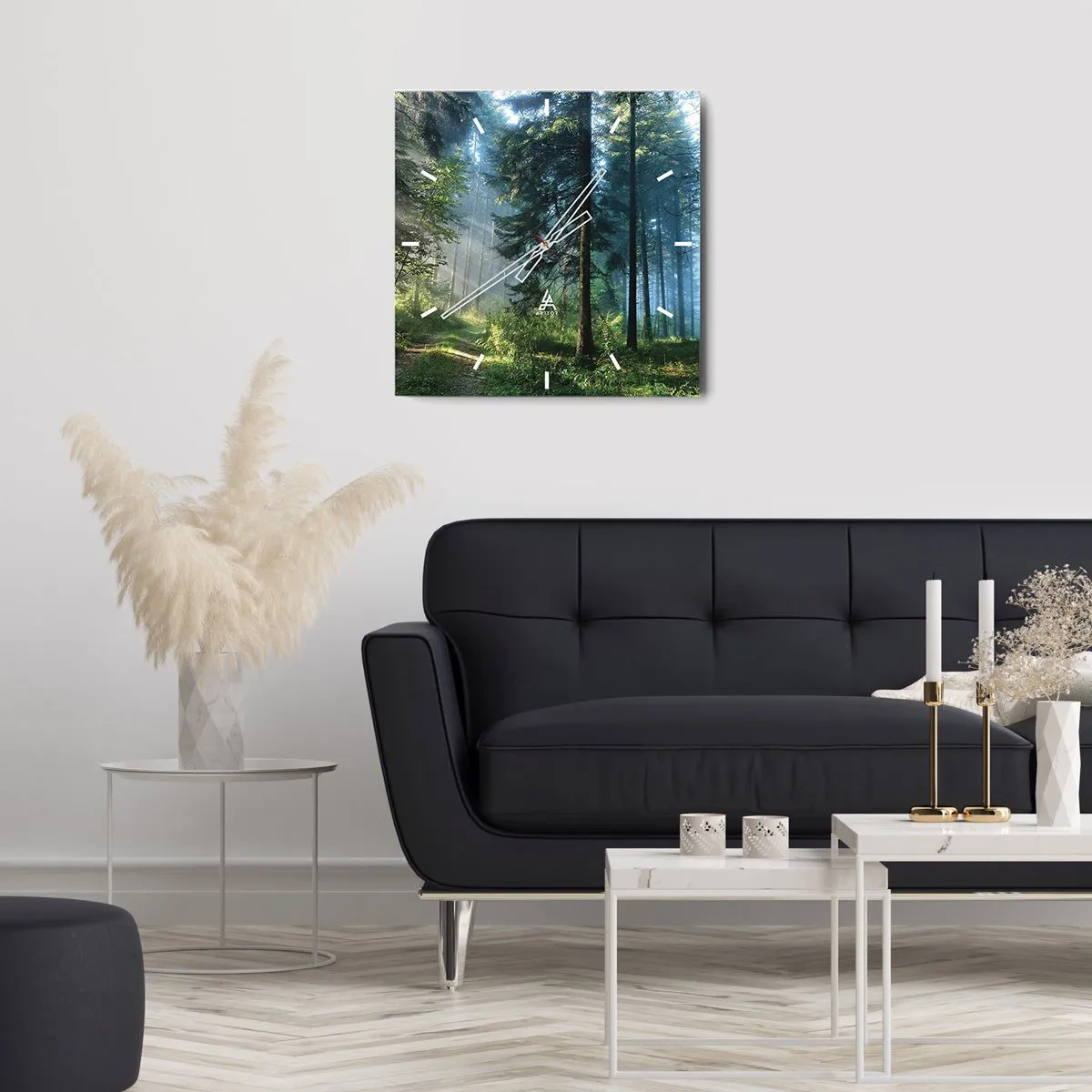 Nástěnné hodiny - Zářící za úsvitu - 30x30 cm