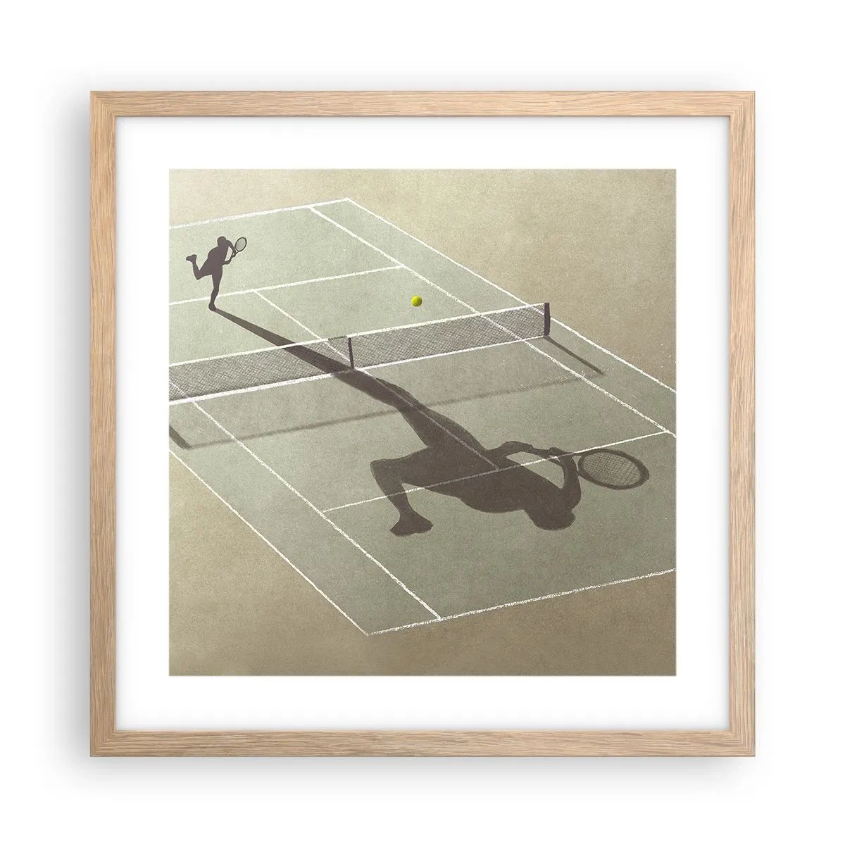 Plakát v rámu světlý dub - Dobývání sama sebe - 40x40 cm