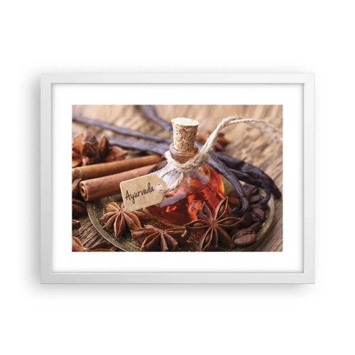 Plakát v bílém rámu - K jednotě těla a ducha - 40x30 cm