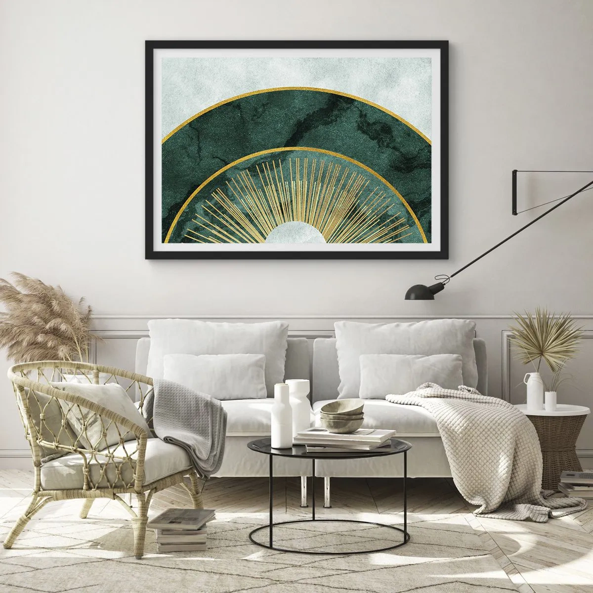 Plakát v černém rámu - Jiná sluneční soustava - 70x50 cm