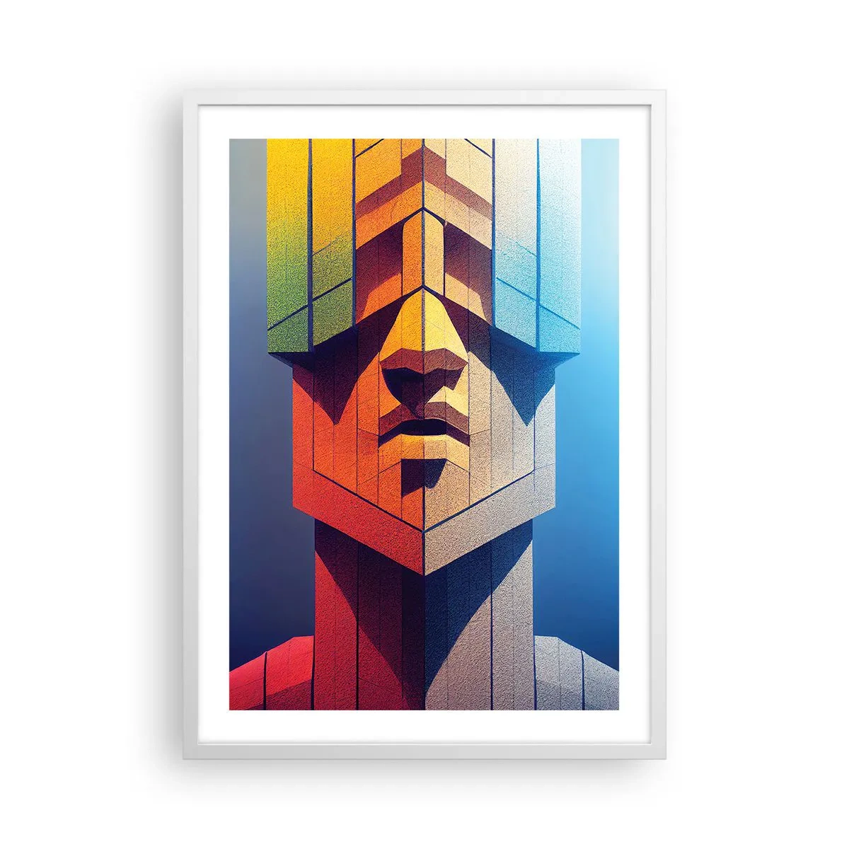Plakát v bílém rámu - Zásadový člověk - 50x70 cm