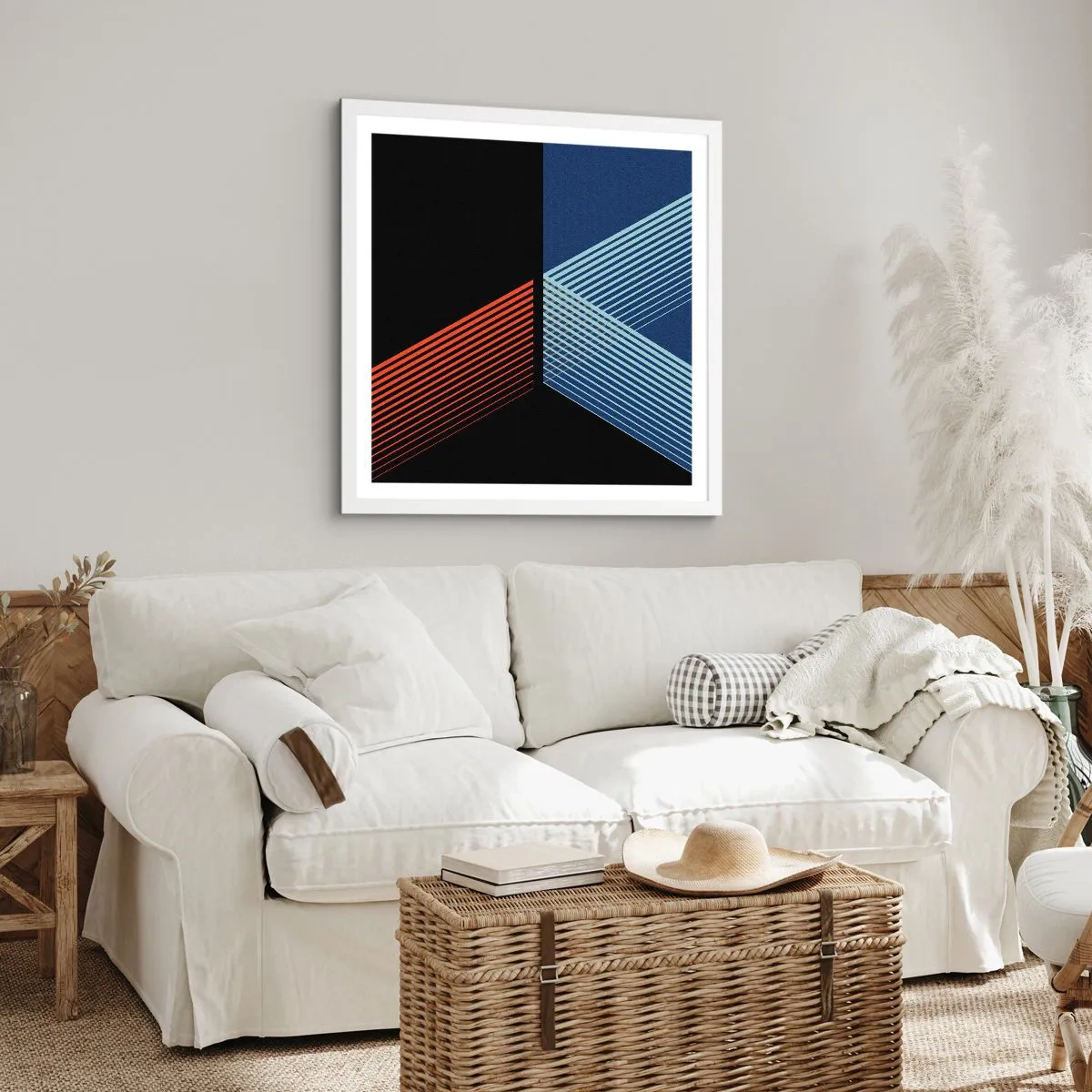 Plakát v bílém rámu - Jednoduchý příběh - 50x50 cm