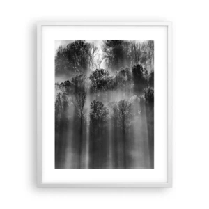 Plakát v bílém rámu - V paprscích světla - 40x50 cm
