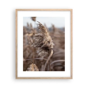 Plakát v rámu světlý dub - Čas odletět s větrem - 40x50 cm