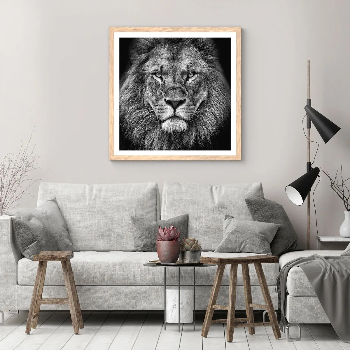 Plakát v rámu světlý dub - V korunovačním oděvu - 30x30 cm