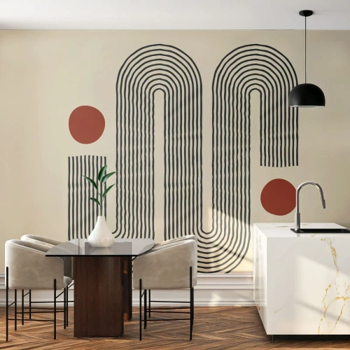 Fototapeta Samolepicí Deluxe Sticker - Od začátku do konce - Abstrakce, Grafika, Minimalismus - 500x350 cm