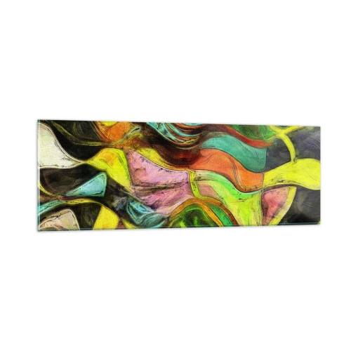 Obraz na skle - Pohyb je život - 90x30 cm