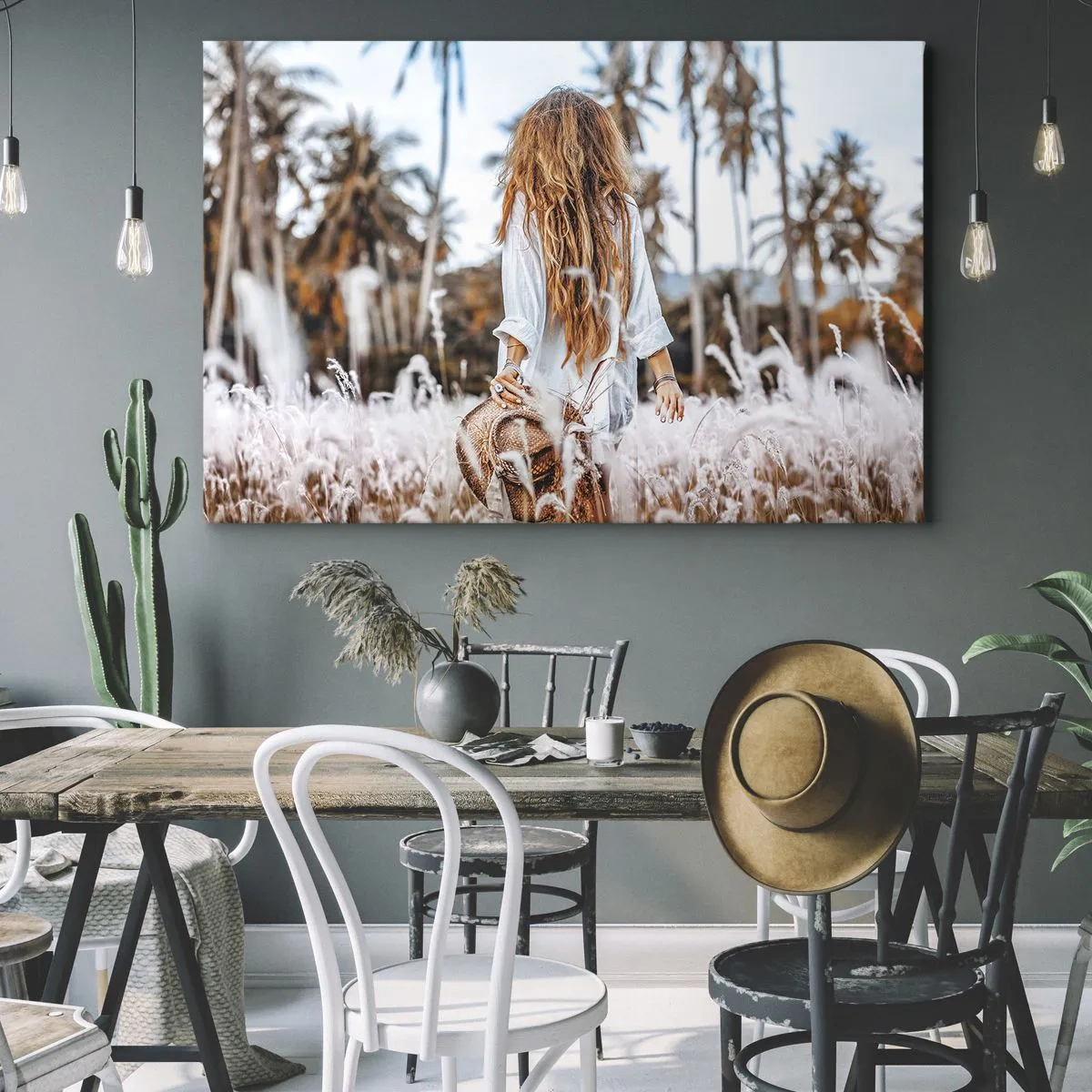 Obraz na plátně - Zrozená z travní chmýří - 100x70 cm