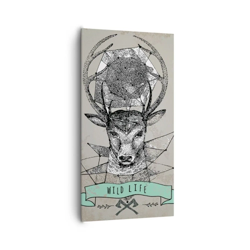 Obraz na plátně - Vidění sv. Huberta - 65x120 cm