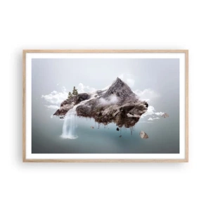 Plakát v rámu světlý dub - Pohled surrealisty - 91x61 cm