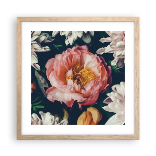 Plakát v rámu světlý dub - S barokním přepychem - 40x40 cm