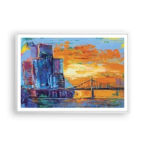 Plakát v bílém rámu - Kultura a příroda - 100x70 cm