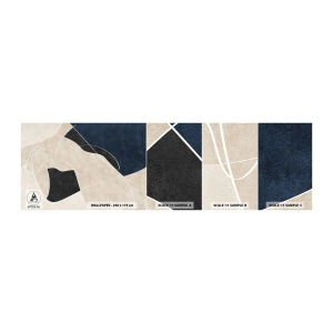 Fototapeta Vzorek Standard Eco - Abstraktní kompozice – kontrast barev - Moderní, Abstrakce, Kus - 100x30 cm