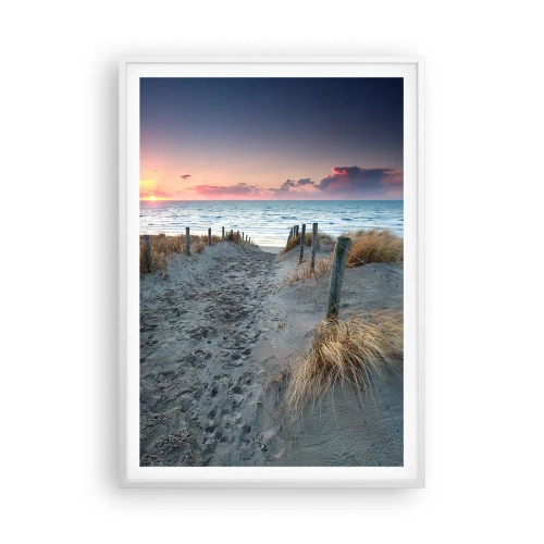 Plakát v bílém rámu - Za trochu lásky šel bych světa kraj… - 70x100 cm