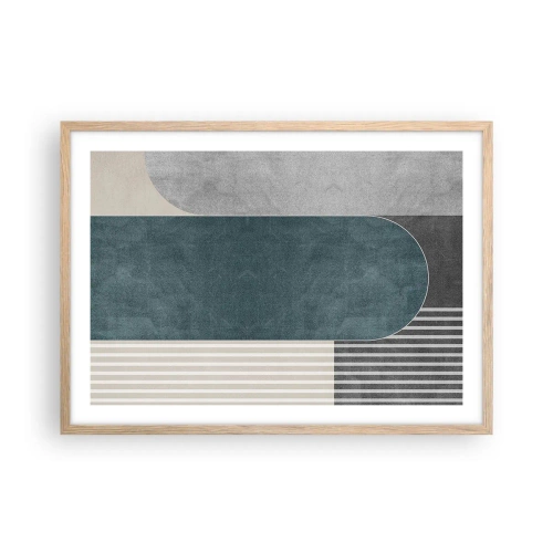 Plakát v rámu světlý dub - Kompozice na úrovni - 70x50 cm