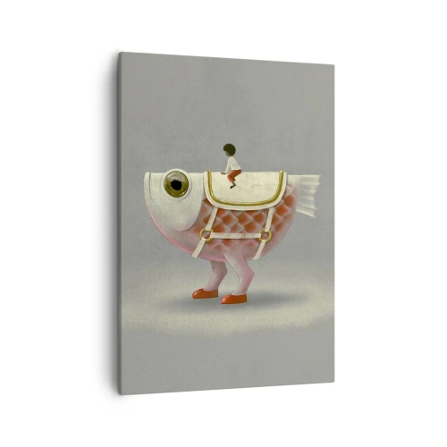 Obraz na plátně - Rybí jezdec - 50x70 cm