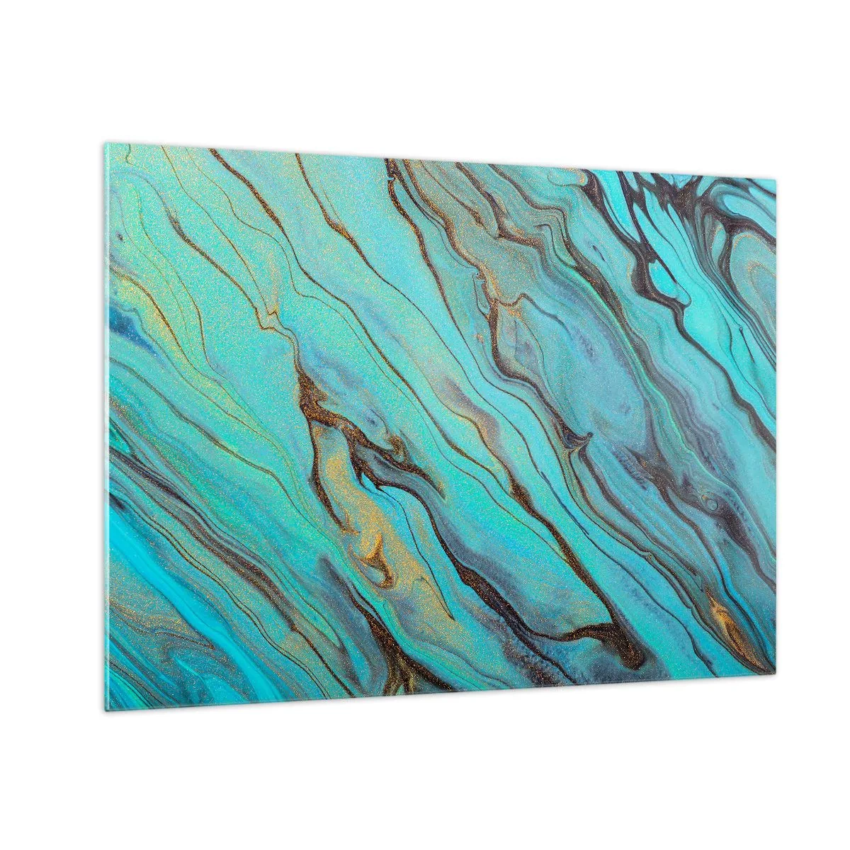Obraz na skle - Tyrkysový příliv - 70x50 cm
