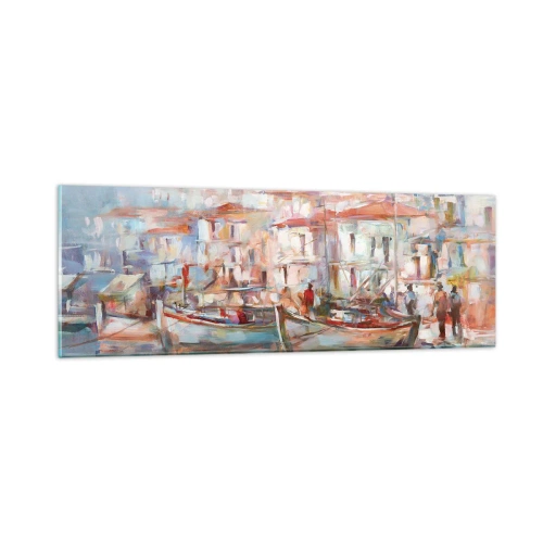 Obraz na skle - Pastelová dovolená - 90x30 cm