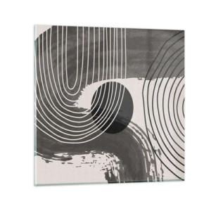 Obraz na skle - Ovál vítězí - 70x70 cm