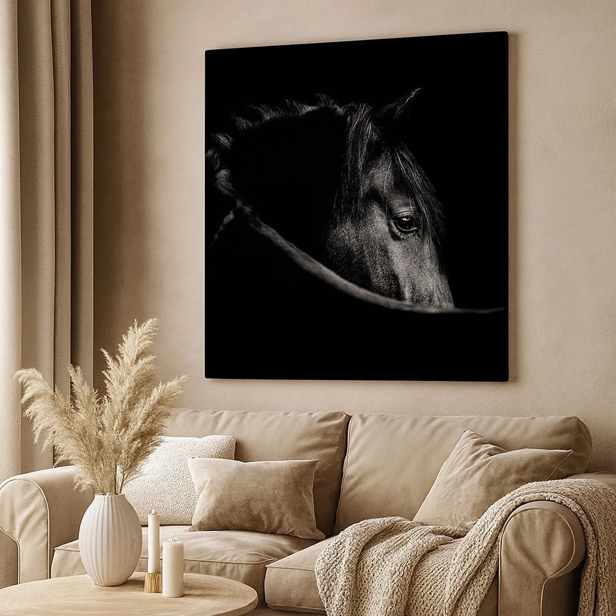 Obraz na plátně - Černý kníže - 30x30 cm