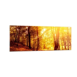 Obraz na skle - Ke zlaté mýtině - 140x50 cm