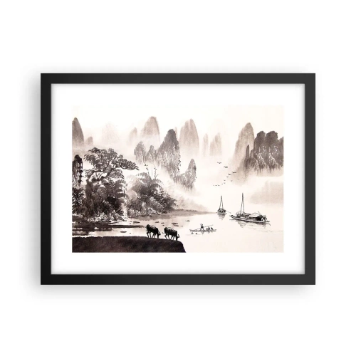 Plakát v černém rámu - Exotická všednost Východu - 40x30 cm