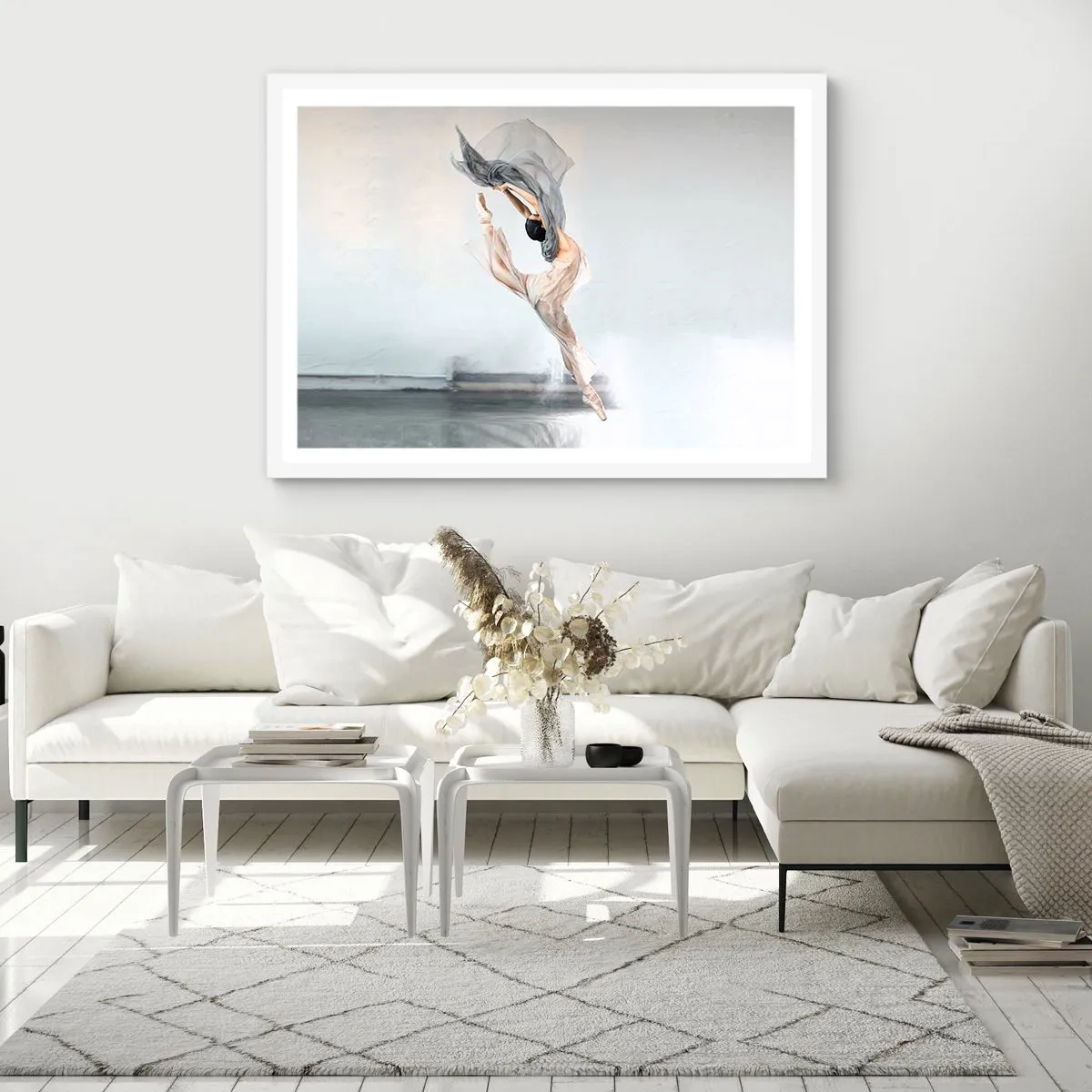 Plakát v bílém rámu - V tanečním vytržení - 91x61 cm