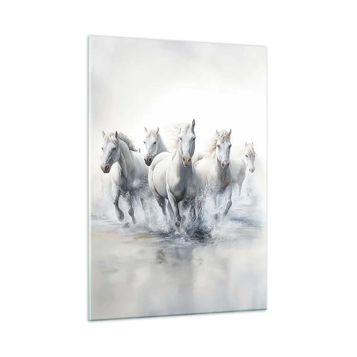Obraz na skle - Bílá magie - 50x70 cm