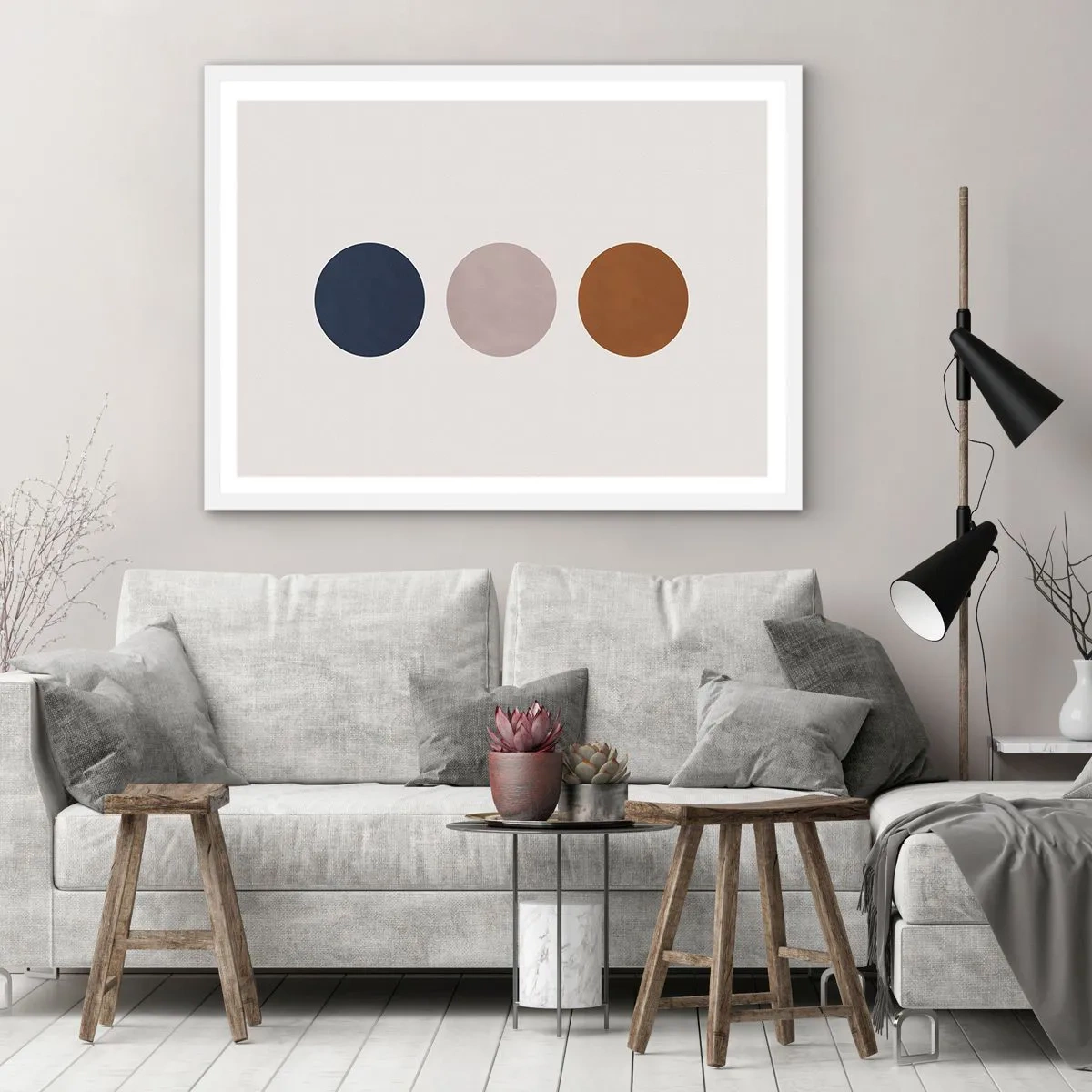 Plakát v bílém rámu - Symbol dokonalosti - 70x50 cm
