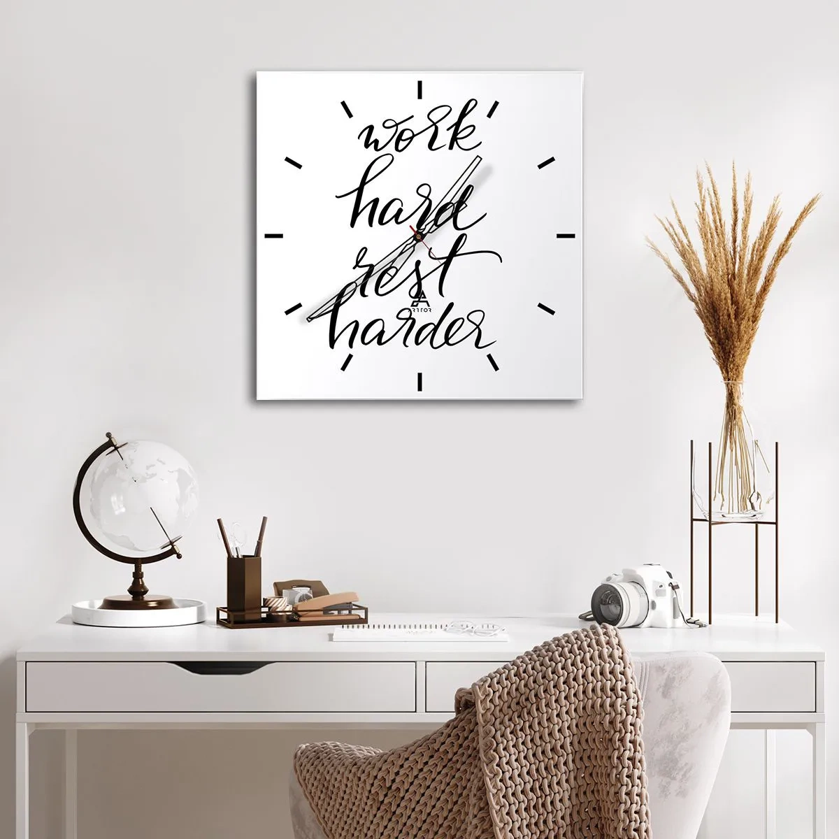 Nástěnné hodiny - Životní rovnováha - 40x40 cm