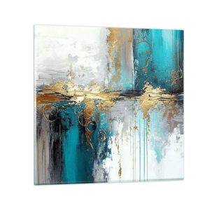 Obraz na skle - Všechno plyne - 50x50 cm