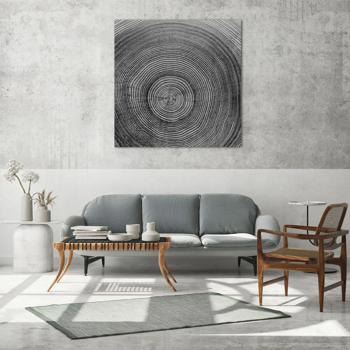 Obraz na skle - Znamení doby - 60x60 cm