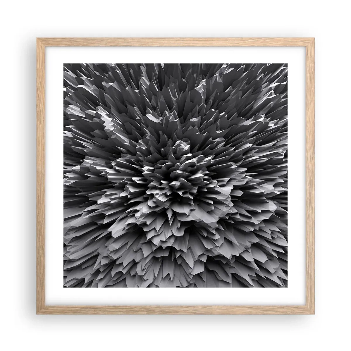 Plakát v rámu světlý dub - Ostřejší to už nebude - 50x50 cm