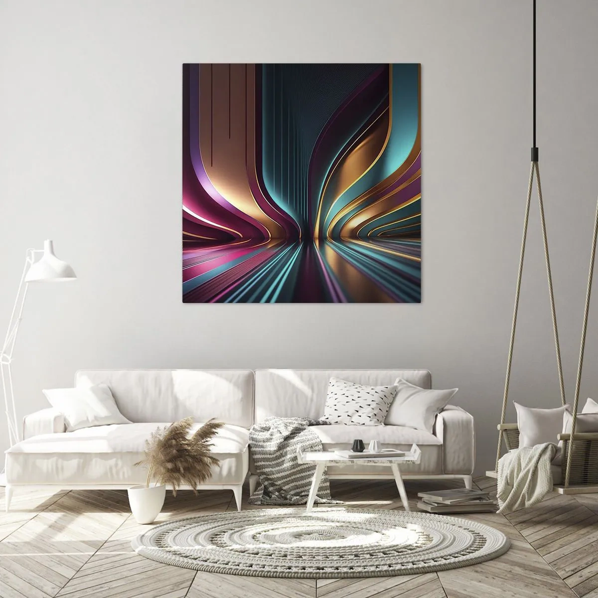 Obraz na plátně - Architektura světla - 70x70 cm