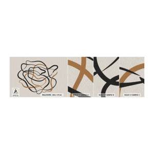 Vzor Fototapety Samolepicí Deluxe Sticker - Všechno se pokroutilo - Boho, Abstrakce, Čáry - 100x30 cm