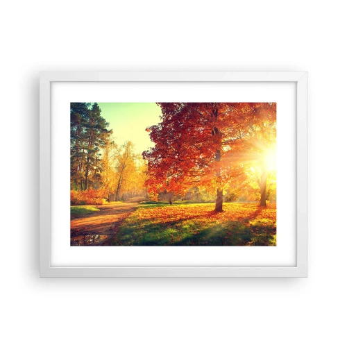 Plakát v bílém rámu - Rudé je krásné - 40x30 cm