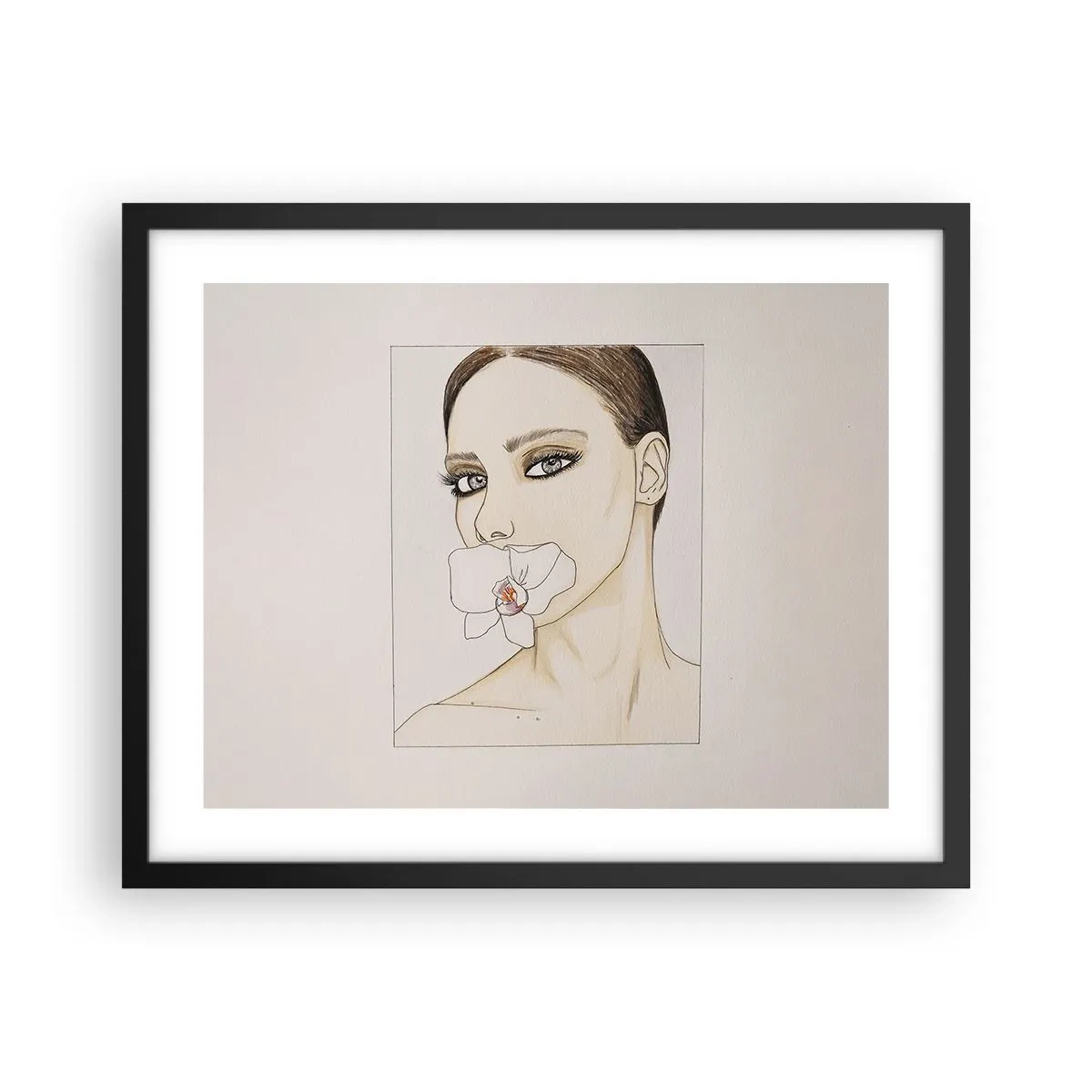 Plakát v černém rámu - Symbol elegance a krásy - 50x40 cm