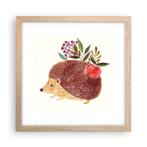 Plakát v rámu světlý dub - A už mě máš rád - 30x30 cm