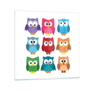 Obraz na skle - Je zábavné být jiný - 40x40 cm