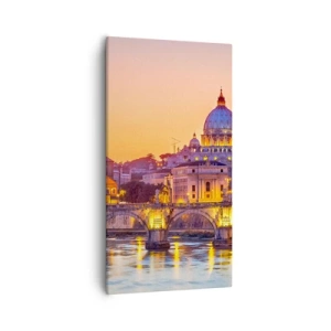 Obraz na plátně - Soumrak nad Věčným městem - 55x100 cm