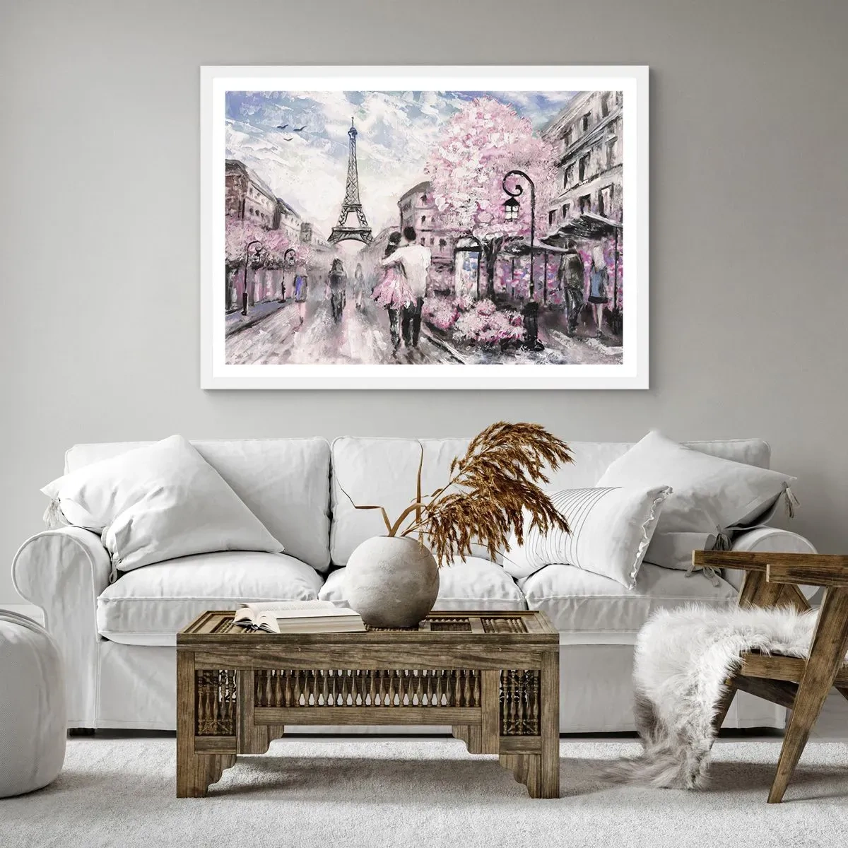 Plakát v bílém rámu - Když se zamilovat, tak jenom v… - 50x40 cm