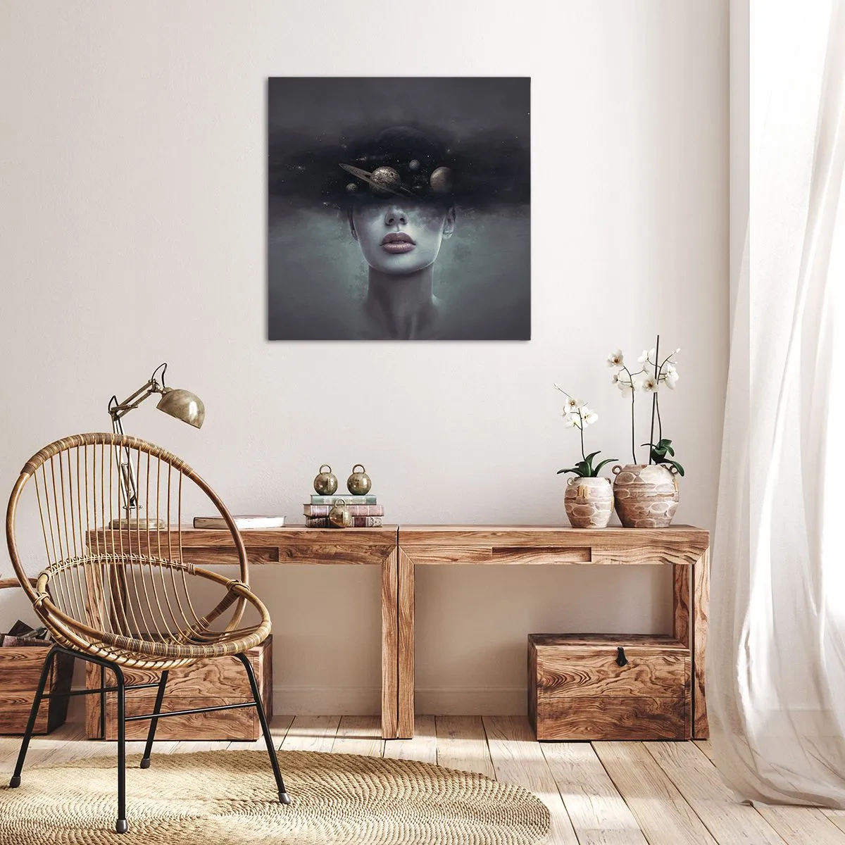 Obraz na plátně - A planety… - 60x60 cm