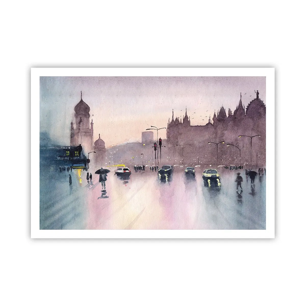 Plakát - V deštivém oparu - 100x70 cm