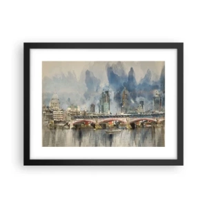 Plakát v černém rámu - Londýn v celé své kráse - 40x30 cm