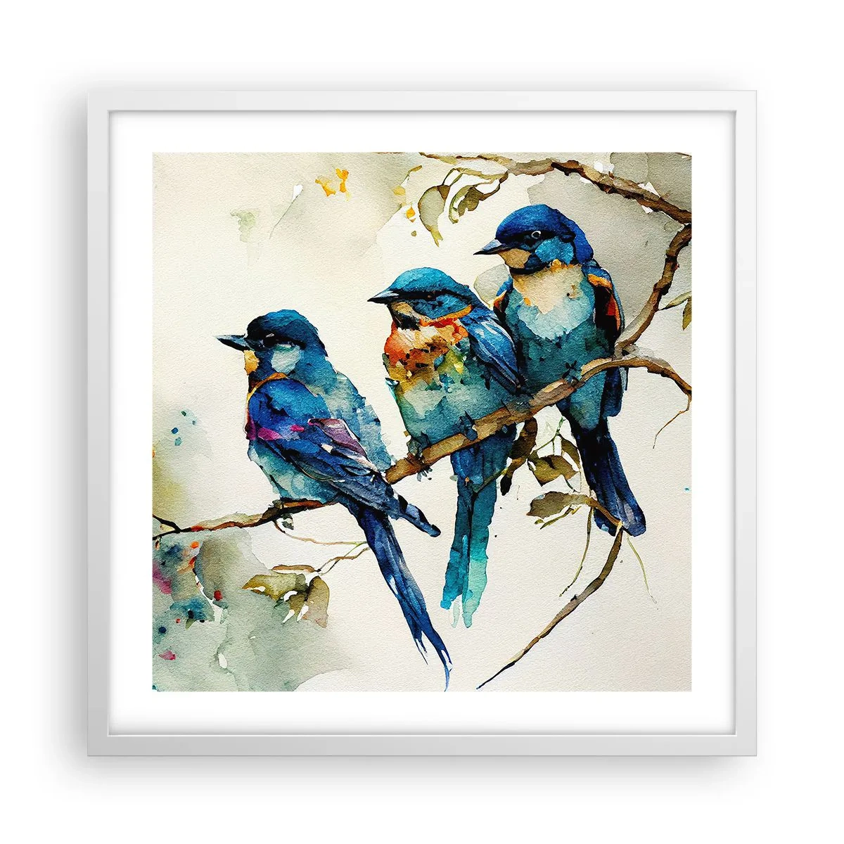 Plakát v bílém rámu - Urazil se? - 50x50 cm